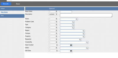 Work Order Search