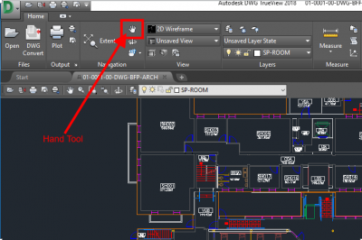 AutoCAD DWG TrueView Hand Tool