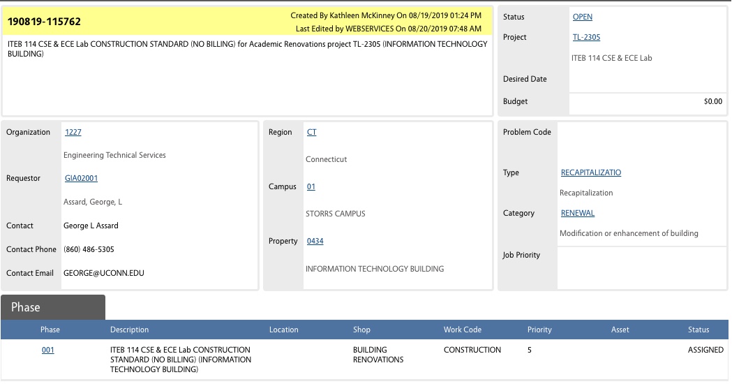 basic mp work order